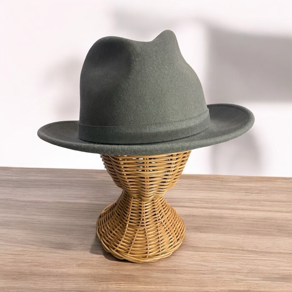 Litefelt Charlie Stingy Brim Fedora Sark Gray size XL 100% Wool
